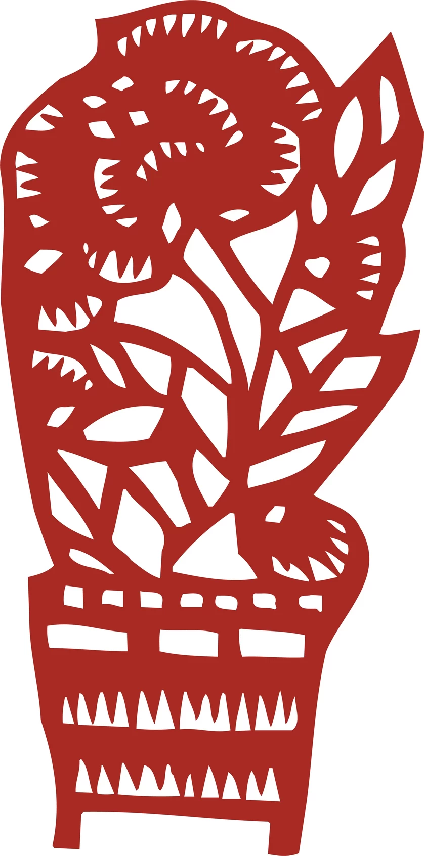 中国风中式传统喜庆民俗人物动物窗花剪纸插画边框AI矢量PNG素材【2144】